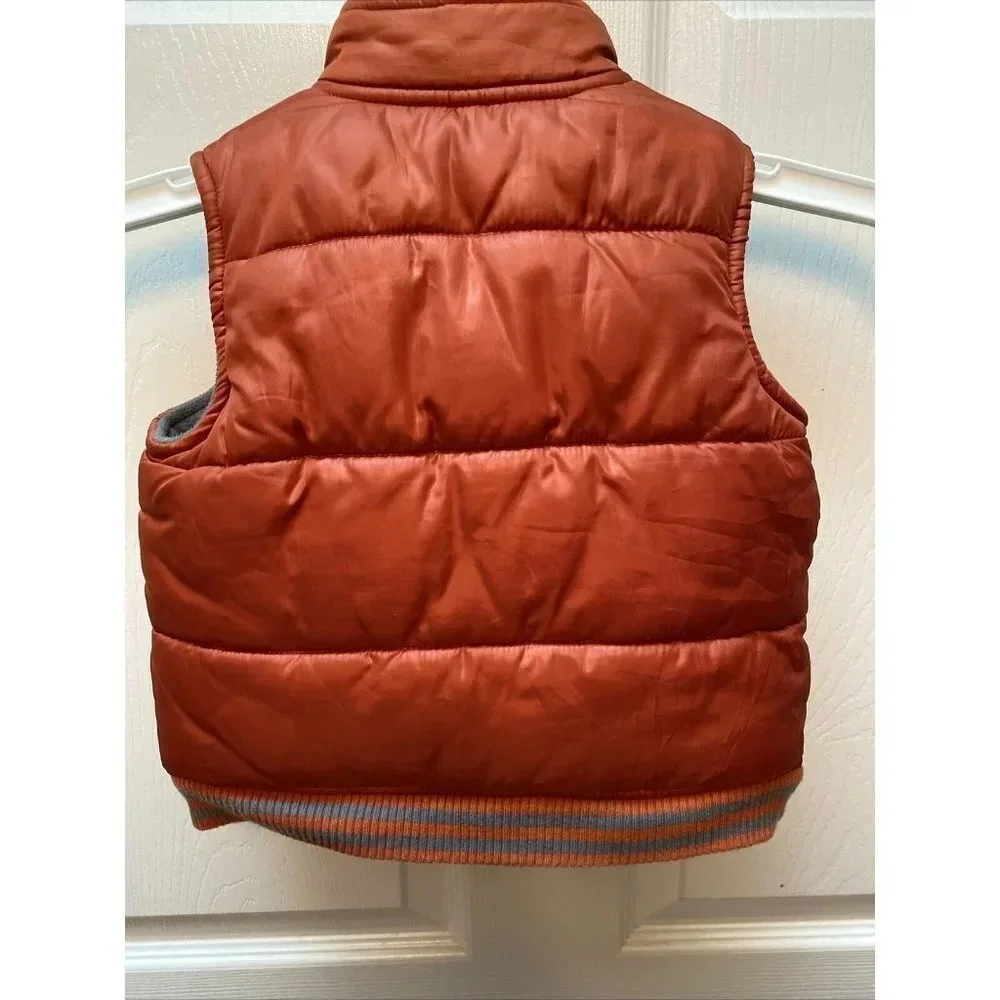 t JANIE and JACK casual solid orange vest 18/24mos